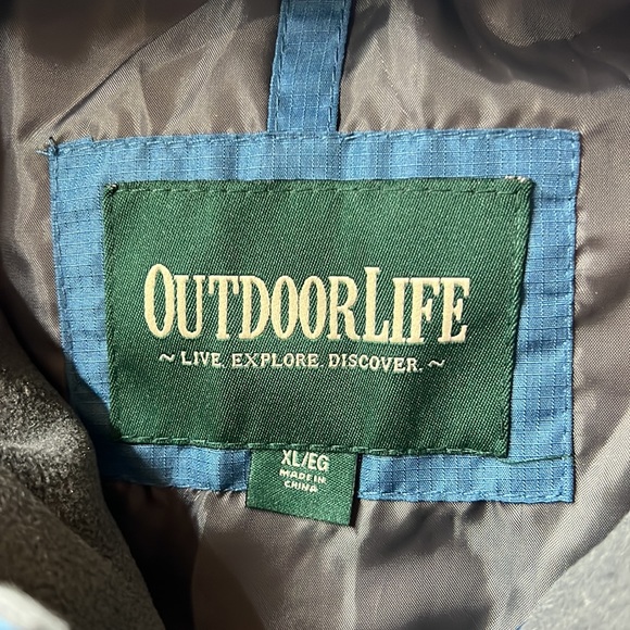 Sz XL Majolica Blue Outdoor Life Men’s Puffer Vest NWT - Picture 5 of 7